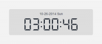 Use jQuery and CSS3 to create digital clock (jquery part)