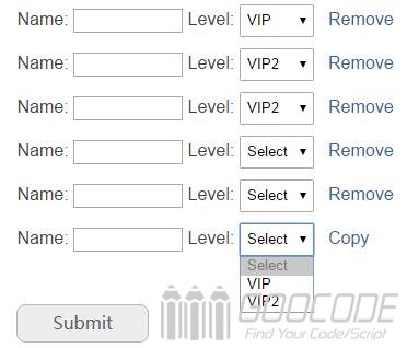 Use Jquery to copy form element