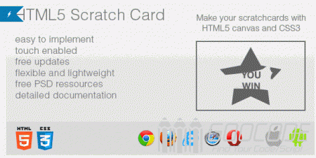 4 html5/jquery scratch card effect scripts or tutorials