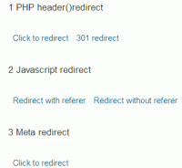 Page redirect/jump method in WEB development