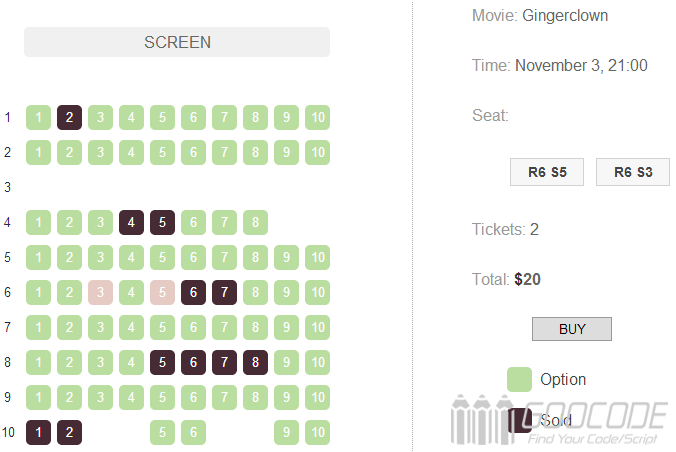 Online Seating Chart