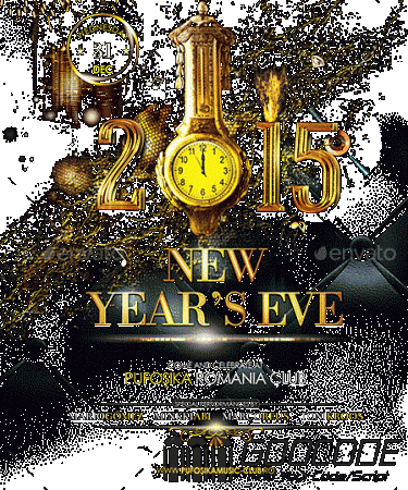 6 beautiful 2015 new year Poster Flyer pary psd templates