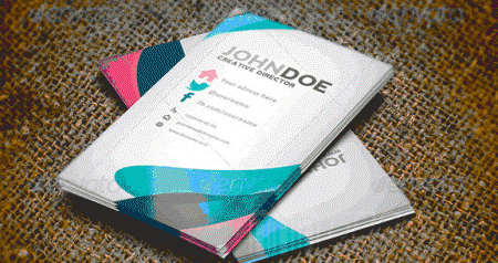 10 creative colorful business card with psd template
