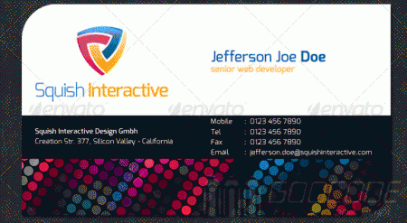 10 creative colorful business card with psd template