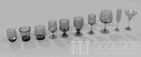 9 realistic cups and glasses 3d models