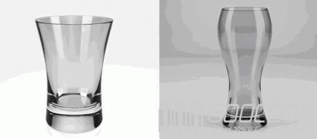 9 realistic cups and glasses 3d models