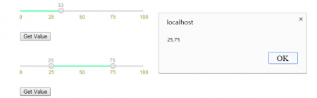 Sliding and selecting range values - jQuery plugin