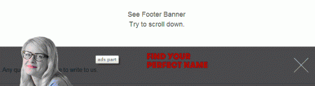 Use CSS + Cookie to realize fixed footer banner